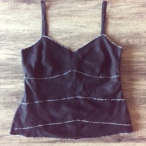 5 for $25 🛍 Black and White Tank from Ann Taylor